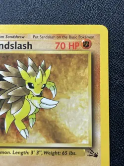 Pokemon Sandslash 41/62 1st Edition Fossil Uncommon LP / MP - Image 3