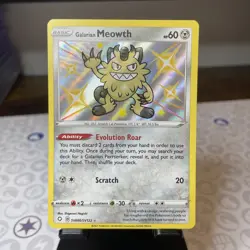 Galarian Meowth SV086/SV122 Shining Fates Shiny Vault Pokemon TCG - Image 1