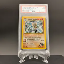 Pokemon 1st Edition Gym Challenge Giovanni's Machamp Holo 6/132 PSA 9 - MINT - Image 1
