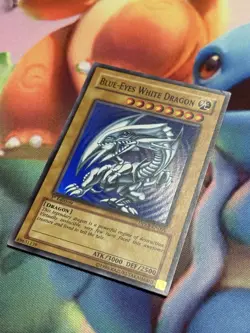 YuGiOh Blue-Eyes White Dragon DPKB-EN001 1st Edition Super Rare LP - Image 2