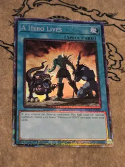Yugioh A Hero Lives RA04-EN087 1st Ed Prismatic Collector's Rare NM Presale - Image 1
