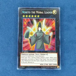 Yu-Gi-Oh! Norito the Moral Leader NUMH-EN039 Secret Rare 1st Edition LP - Image 1