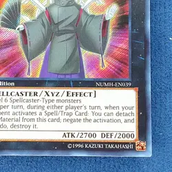 Yu-Gi-Oh! Norito the Moral Leader NUMH-EN039 Secret Rare 1st Edition LP - Image 4