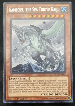 Yugioh Gameciel, the Sea Turtle Kaiju MP16-EN164 Rare 1st Ed NM - Image 1