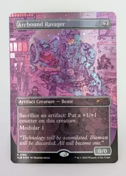 Arcbound Ravager (Galaxy ◆FOIL◆) 2105 | NM Near Mint | SLD Secret Lair Magic MTG - Image 1
