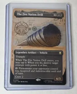 The Fire Nation Drill #321 Avatar Showcase Extended Art Rare Artifact MTG NM/M - Image 1