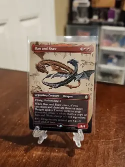 Ran and Shaw (Borderless) #325 (NM) TLA Magic MTG - Image 1