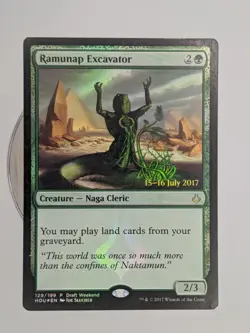 Magic The Gathering Ramunap Excavator 129/199 Promo 15-16 July 2017 - F52 - Image 1