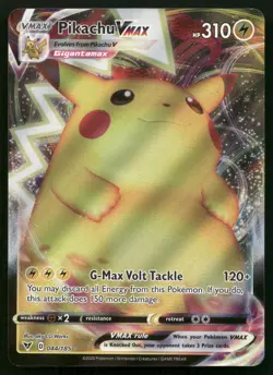 Pikachu VMAX 044/185 Vivid Voltage VIV Full Art Ultra Rare Pokemon NM - Image 1