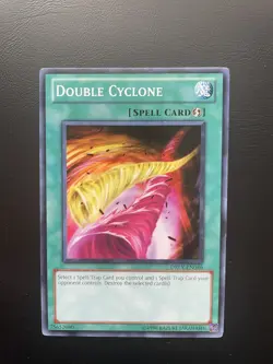 Yugioh Double Cyclone DREV-EN046 Common Unlimited Edition LP/MP - Image 1