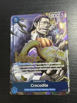 One Piece 2-on-2 Battle 2025 Crocodile Winner Card P-082 NM ENG - Image 1