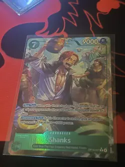 Shanks OP14-027 SR Alt Art Parallel - One Piece Card Game English - NM - Image 1