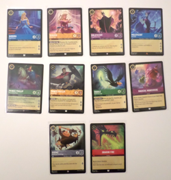 Disney Lorcana Theme - Sleeping Beauty - Lot of 10 cards Aurora, Maleficent - Image 1