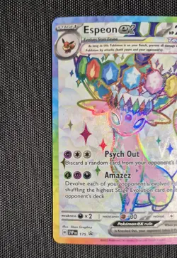Espeon Ex #175 Black Star Promo Pokemon Card Holo Prismatic Evolutions - Image 3