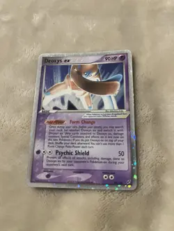 Pokemon Deoxys ex EX Deoxys Holo Rare EX Card 99/107 90 HP Psychic Shield 2005 - Image 5