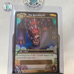 World of Warcraft TCG The Red Bearon - Unscratched Loot Card RARE - Image 1