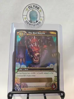 World of Warcraft TCG The Red Bearon - Unscratched Loot Card RARE - Image 2