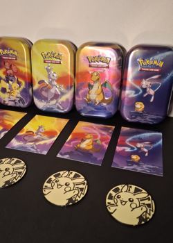 Pokemon 5 x Empty Kanto Power Mini Tins Art Set - Tins, Art Cards & Coins - Image 2