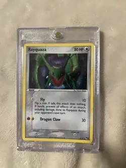 Pokemon Rayquaza POP Series 1 Holo Rare Card 3/17 80 HP Nintendo 2006 - Image 1
