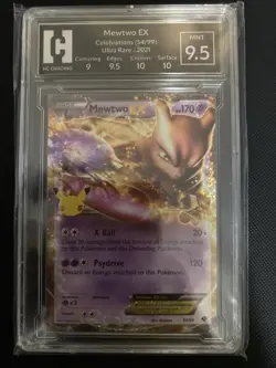 Pokemon Mewtwo EX Celebrations Classic Collection Holo Ultra Rare Card 54/99 - Image 1