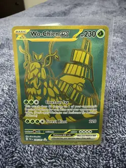 Wo-Chien ex 240/091 SV: Paldean Fates Holo Pokemon Card LP - Image 1