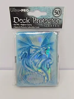 Ultra Pro Navy Blue Monte Dragon Deck Protector Standard Size Card Sleeves 50ct - Image 1