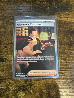 Giovanni's Charisma 204/165 Trainer Pokemon Card NM - Image 1