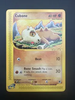 Pokemon TCG Cubone Expedition Base Set 103/165, Common Card excellent condition - Image 1