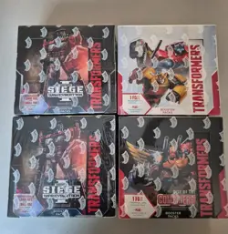 TRANSFORMERS TCG Trading Card Game Wave 1, 2 & 3 Booster Box lot of 4 Combiners - Image 1