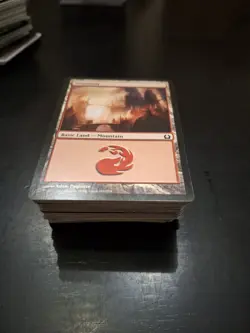 Mtg Basic Mountain Land Lot Of 100 Mixed Sets - Image 1