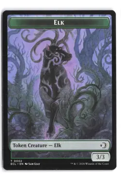 Elk // Mutavault Double-Sided Token 2 // 11 NM Normal Lorwyn Eclipsed MTG - Image 2