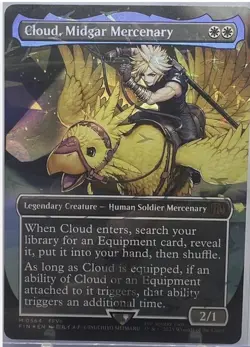 Cloud, Midgar Mercenary (Borderless) (Chocobo Track Foil) Final Fantasy Foil - Image 1