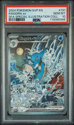 2024 POKEMON SVP EN-SV BLACK STAR PROMO #131 KINGDRA EX PSA 10 - Image 1