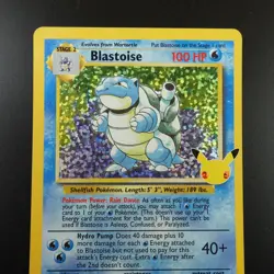 Blastoise 2/102 Pokemon Celebrations Classic Collection Holo Card - Image 2