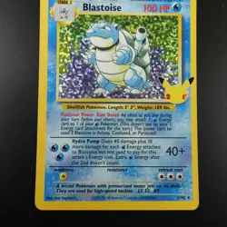 Blastoise 2/102 Pokemon Celebrations Classic Collection Holo Card - Image 3