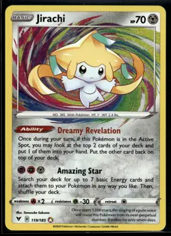 2020 Pokemon Vivid Voltage 119 Jirachi NM - Image 1