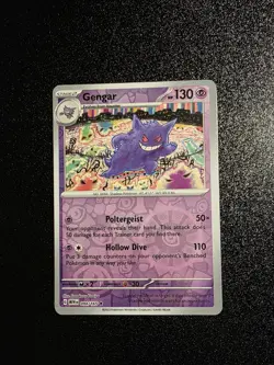 Pokemon TCG Gengar Reverse Holo SV Scarlet & Violet 151 Card 094/165 Near Mint - Image 1
