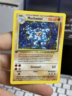GERMAN 1st Edition Machamp 8/102 Base Set 1999 Holo Rare WOTC Pokemon MACHOMEI - Image 3