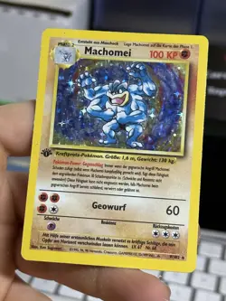 GERMAN 1st Edition Machamp 8/102 Base Set 1999 Holo Rare WOTC Pokemon MACHOMEI - Image 4