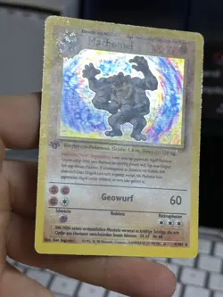 GERMAN 1st Edition Machamp 8/102 Base Set 1999 Holo Rare WOTC Pokemon MACHOMEI - Image 5