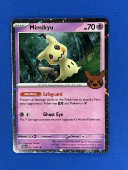 Pokemon Trick or Trade - Mimikyu 037/091 Cosmos Holo Rare - Image 1