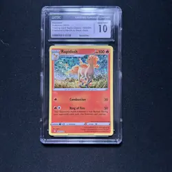 Pokemon CGC 10 Gem Mint TCG Classic Collection Holo Rapidash CLC 005/034 - Image 1