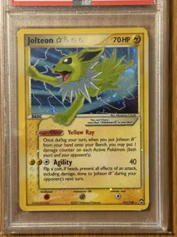 Pokemon Gold Star Jolteon Holo Ultra Rare EX Power Keepers 101/108 PSA 7 2007 - Image 2