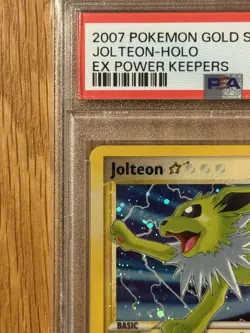 Pokemon Gold Star Jolteon Holo Ultra Rare EX Power Keepers 101/108 PSA 7 2007 - Image 5