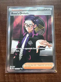 Boss’s Orders 256/217 Ultra Rare Full Art Pokemon TCG Ascended Heroes NM - Image 1