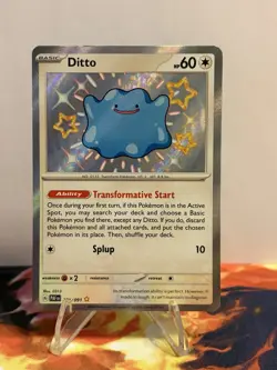 Ditto - SV: Paldean Fates 201/091 Baby Shiny NM Pokemon TCG - Image 1