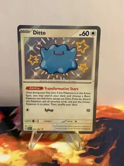Ditto - SV: Paldean Fates 201/091 Baby Shiny NM Pokemon TCG - Image 2