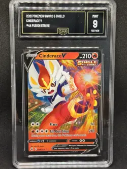 Cinderace V 044/264 Swsh08: Fusion Strike Holo 2021 Pokemon Mint 9 - Image 1