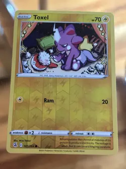 Toxel - 105/264 - Common - Reverse Holo - Lightly Played Pokemon TCG - Image 1