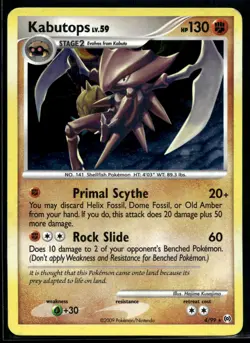 2009 Pokemon Platinum Arceus 4 Kabutops Holo LP - Image 1